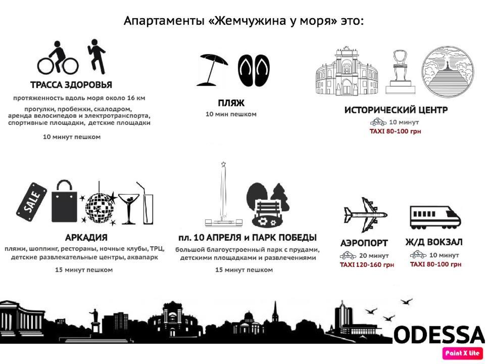 Жемчужина У Моря - Французский Бульвар Аркадия Odessa Dış mekan fotoğraf